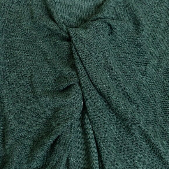 Free People Shadows Hacci Twist Back Top Green Small - Picture 9 of 11